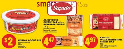 No Frills Ontario: Armstrong Shredded Cheese $2.47 After Printable Coupon