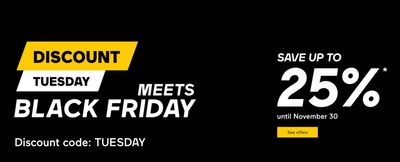 VIA Rail Canada Discount Tuesday Black Friday/Cyber Monday Sale: Save up to 25% off with Coupon Code