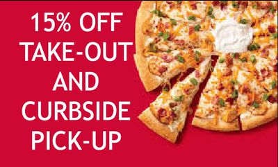 15% OFF TAKE-OUT AND CURBSIDE PICK-UP at Boston Pizza