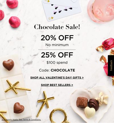 Godiva Canada Valentine’s Day Deals: Save 20% – 25% off Your Order with Coupon Code + FREE Shipping on $39 Order