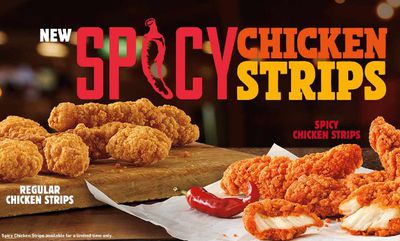 SPICY-REGULAR-CHICKEN STRIPS at Burger King