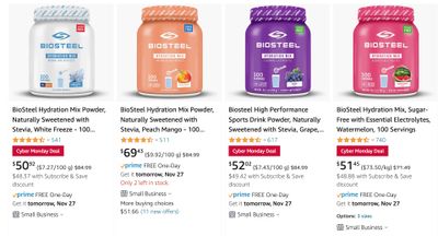 Amazon.ca: Biosteel High Performance Sports Drink Powder Huge Black Friday / Cyber Monday Sale: Up to 40% off