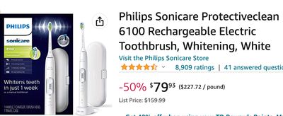 Amazon Canada Deals: Save 50% on Philips Rechargeable Electric Toothbrush + 50% on Cat Dog Brush with Coupon