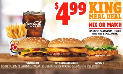 KING MEAL DEAL at Burger King