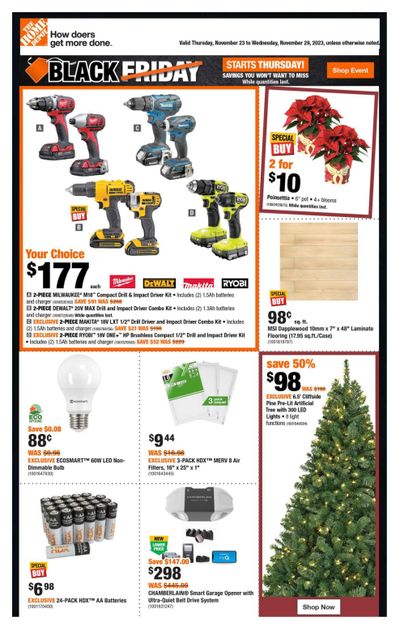 Home Depot (Atlantic) Black Friday Flyer November 23 to 29