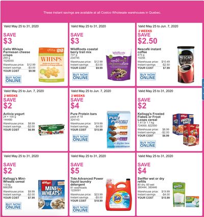 Costco Canada More Savings Weekly Coupons/Flyers for: Quebec, May 25 – 31