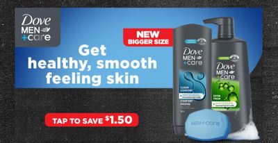 WebSaver Canada Coupons: Save $1.50 on Dove Men+Care Body Wash or Bar Soap