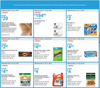 Costco Canada More Savings Weekly Coupons/Flyers for Western Canada: British Columbia, Alberta, Saskatchewan & Manitoba, November 11 – 17