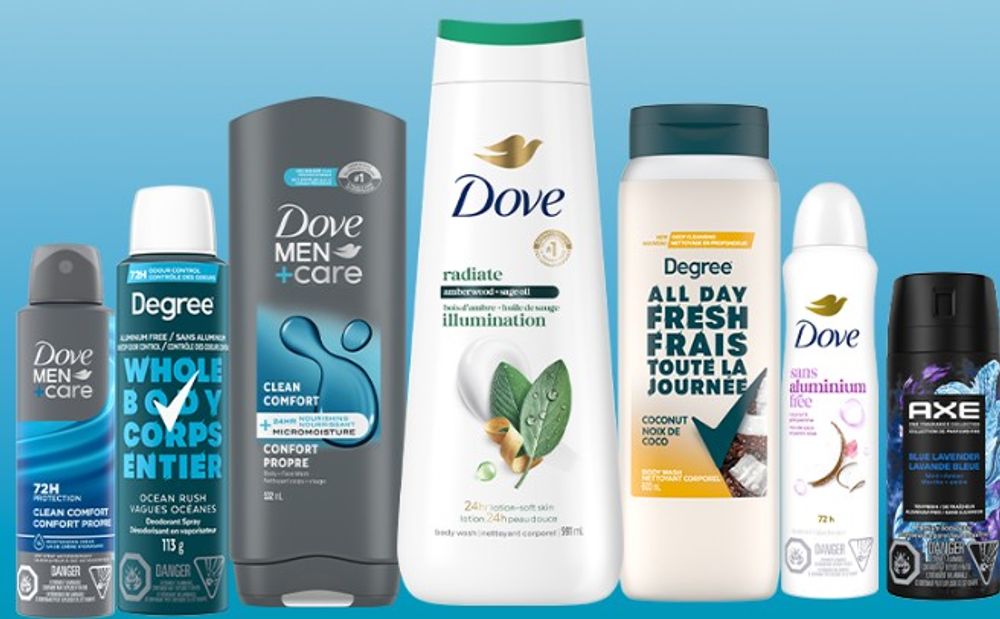 Save $1.50 on Dove, Dove Men+Care, Degree or Axe body wash or deodorant product