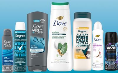 Save $1.50 on Dove, Dove Men+Care, Degree or Axe body wash or deodorant product
