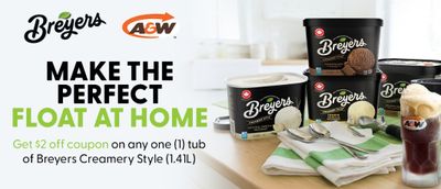 Save $2 on Breyers creamery style 1.41L