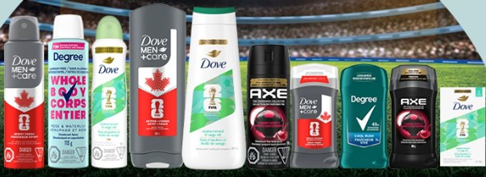 Save $1.50 on Dove, Dove Men+Care, Degree or Axe body wash or deodorant product
