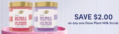 Save $2 on Dove Plant Milk scrub