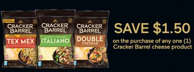 Save $1.50 on Cracker Barrel cheese