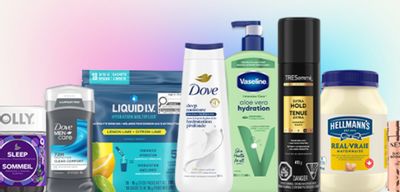Various coupons for Unilever products