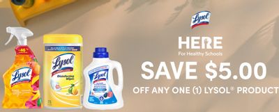 Save $5 on any Lysol product