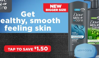 Save $1.50 on Dove men+care product