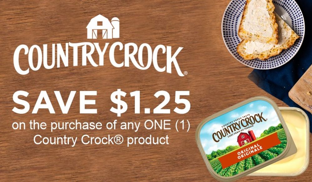 Save $1.25 on Country Crock product