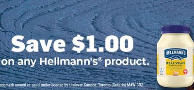 Save $1 on any Hellmann's product