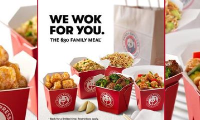 FAMILY MEAL DEALS CANADA at Panda Express