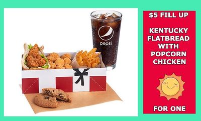 KENTUCKY FLATBREAD-POPCORN CHICKEN at KFC