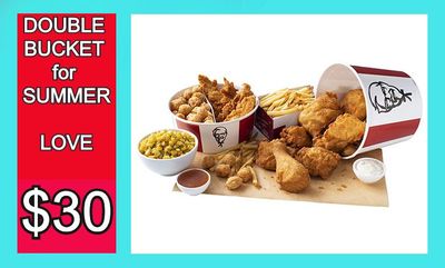 DOUBLE BUCKET for SUMMER LOVE at KFC