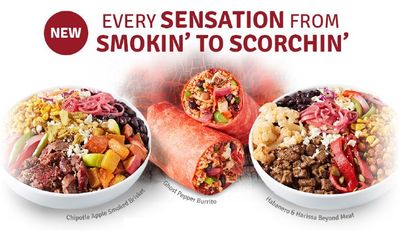 Smokin' to Scorchin' Mucho Burrito CANADA Menu