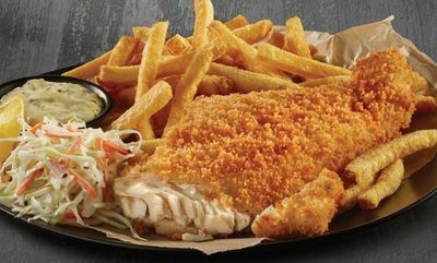 Hand-Breaded Fish & Chips at Swiss Chalet