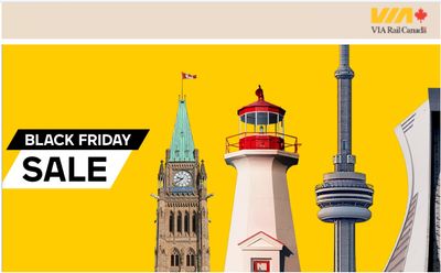 Via Rail Canada Black Friday 2019 Sale *Live* Now: Save up to 40% off with Coupon Code